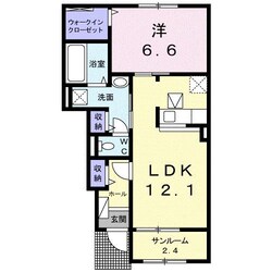 グレース曲野　Ａの物件間取画像